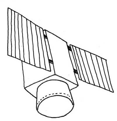 空间站简笔画