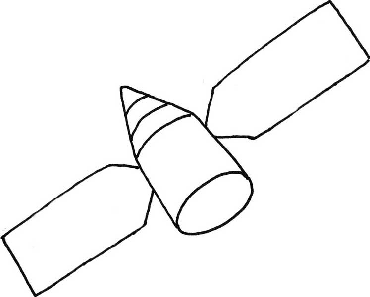 卫星简笔画