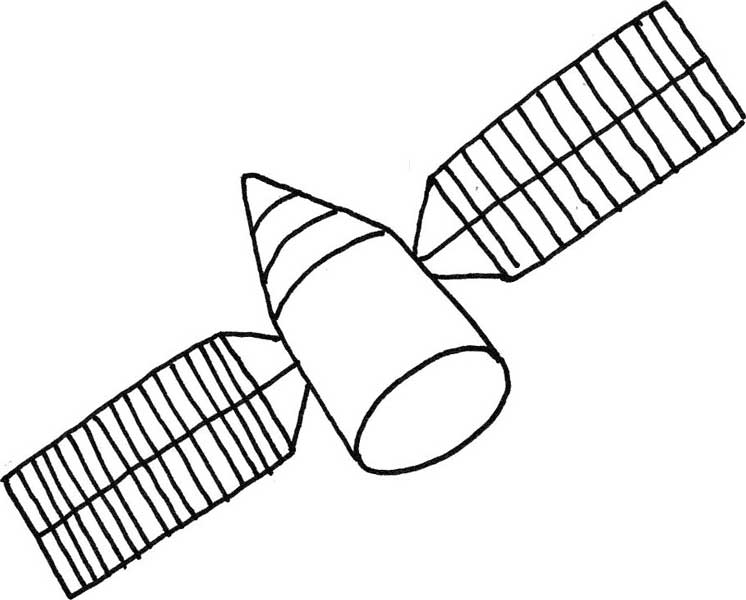 卫星简笔画