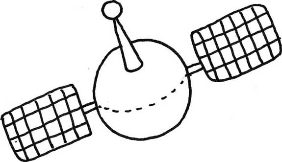 卫星简笔画