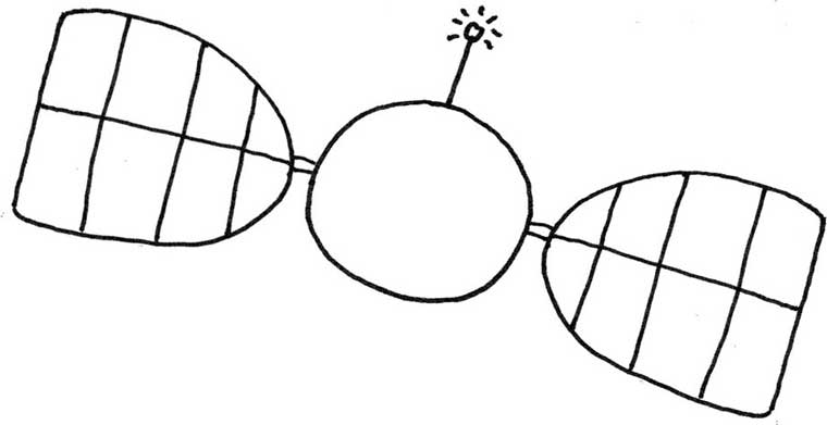 卫星简笔画