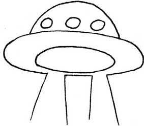 飞碟简笔画