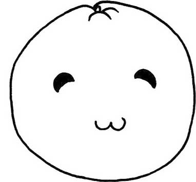 橙子简笔画