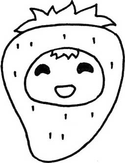 草莓简笔画