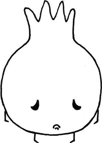 石榴简笔画