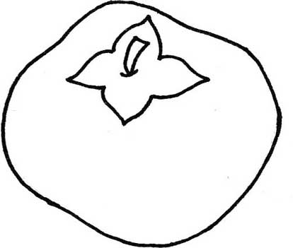 柿子简笔画