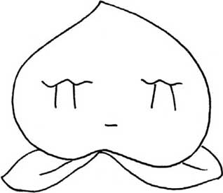 桃子简笔画