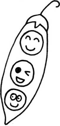 豌豆简笔画