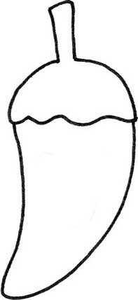 尖椒简笔画