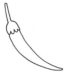 尖椒简笔画