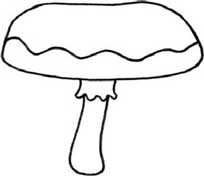 蘑菇简笔画