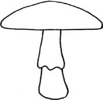 蘑菇简笔画