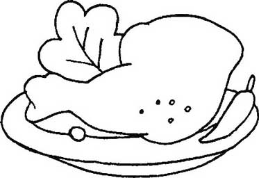 中餐简笔画