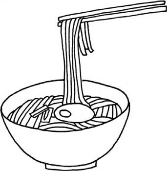 中餐简笔画