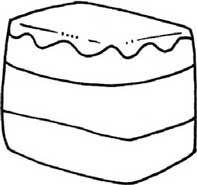 蛋糕简笔画