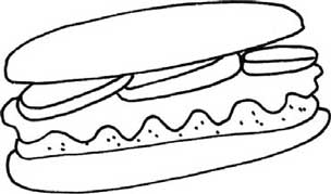 三明治简笔画