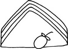 三明治简笔画