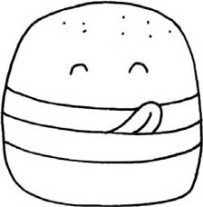汉堡简笔画