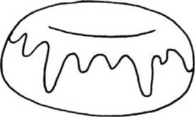 甜甜圈简笔画