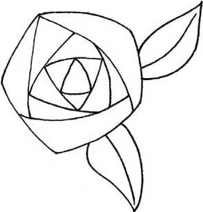 玫瑰简笔画