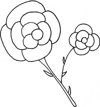 玫瑰简笔画