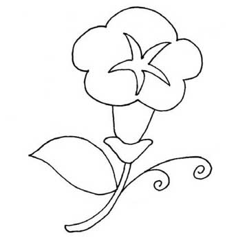 牵牛花简笔画