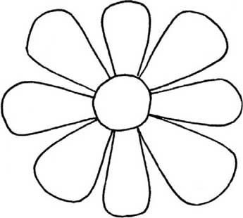 菊花简笔画