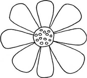 菊花简笔画