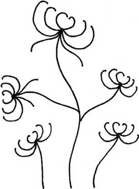 菊花简笔画
