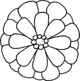 菊花简笔画