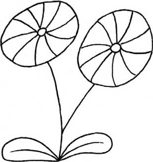 菊花简笔画