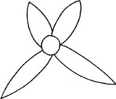 兰花简笔画