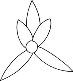 兰花简笔画