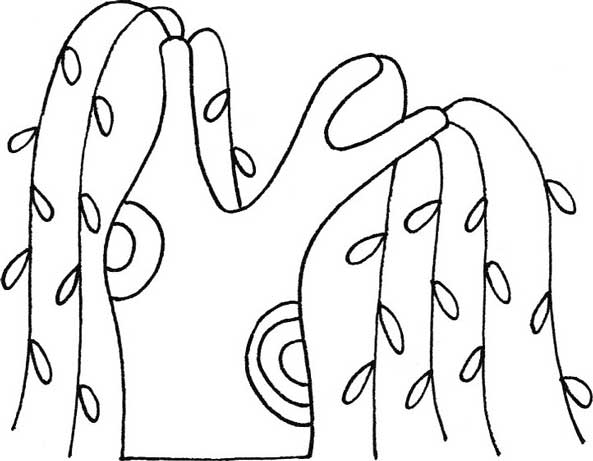 柳树简笔画
