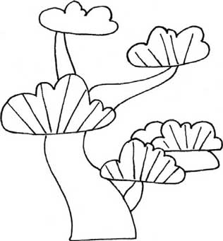 松树简笔画