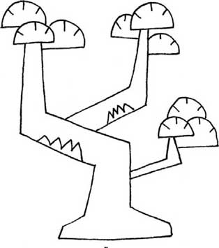 松树简笔画