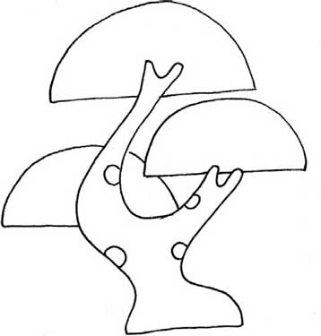 松树简笔画