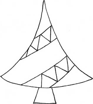 松树简笔画