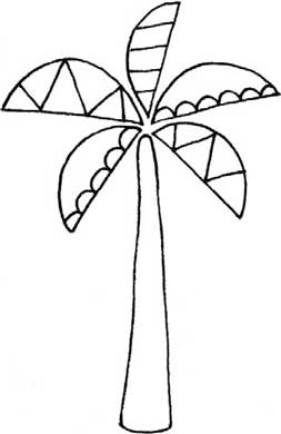 椰子树简笔画