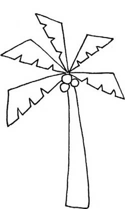 椰子树简笔画