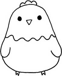 鸡简笔画