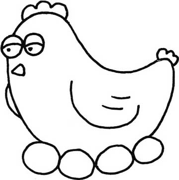鸡简笔画