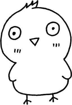 鸡简笔画