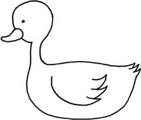 鸭子简笔画