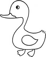 鸭子简笔画