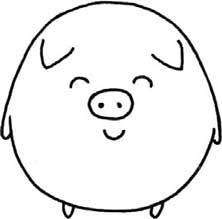 小猪简笔画