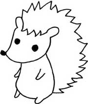 刺猬简笔画