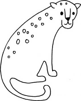 豹子简笔画