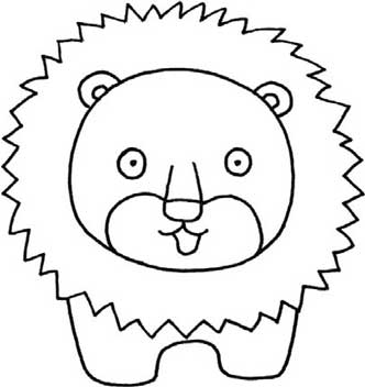 狮子简笔画