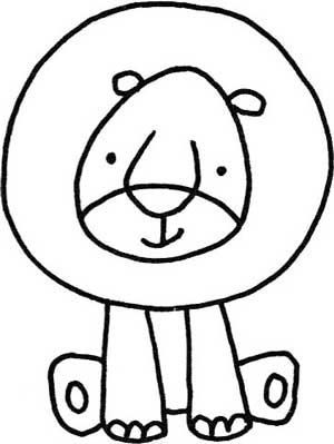 狮子简笔画